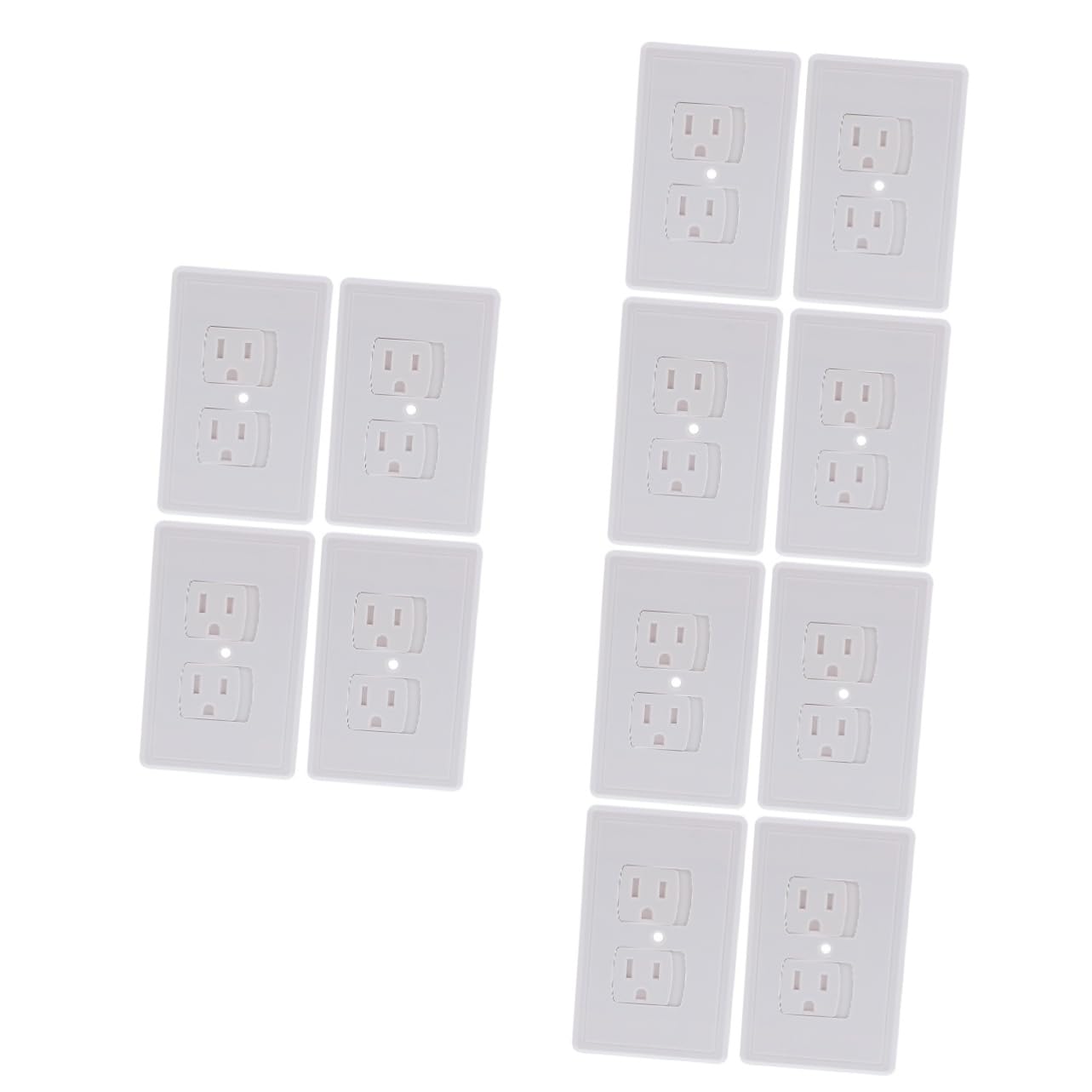 12 pièces couvercle de protection de prise couvercle de prise de courant couvercle de prise domestique bouchons de sortie de sécurité couvercles de prise à fermeture automatique couvercles de prise bé