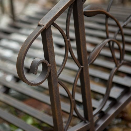 Coral Coast Coral Coast Willow Creek 4-ft. Metal Garden Bridge, Metal - Thumbnail 4