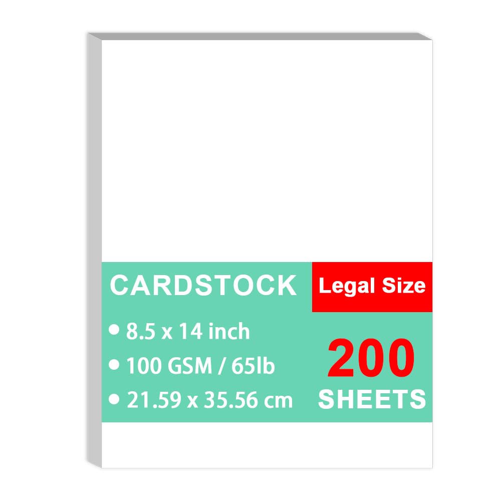 21,6 x 35,6 cm, 200 fogli/400 pagine bianche a fogli mobili, 105 g/m² (incollaggio 22,7 kg / testo 31,8 kg), carta stampata, stampa di dimensioni legali in ufficio/casa/scuola, carta bianca da 105 g
