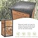 Large Package Delivery Boxes for Outside,Strong Metal Frame Large Parcel Drop Box with Combination Lockable, Secure Anti Theft Package Delivery Box for Porch Curbside