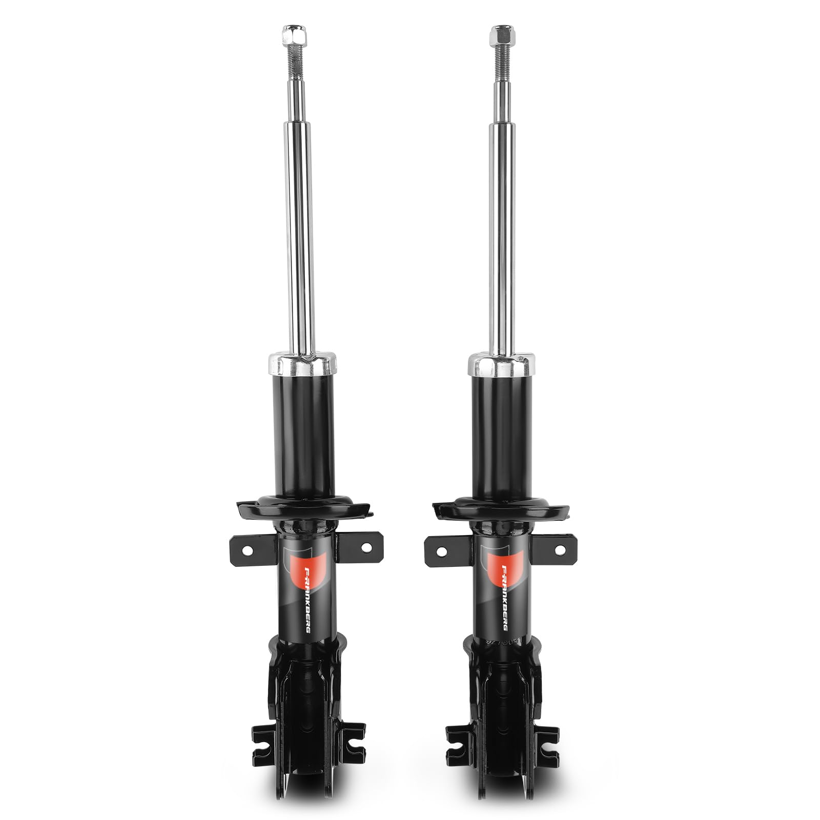 Frankberg 2 amortiguadores delanteros de 607 mm a presión de gas 93860764 | Compatible con: Vivaro B Box X82, Caja de tráfico II FL, Plataforma/chasis Trafic III EC, Plataforma/chasis Trafic II EL