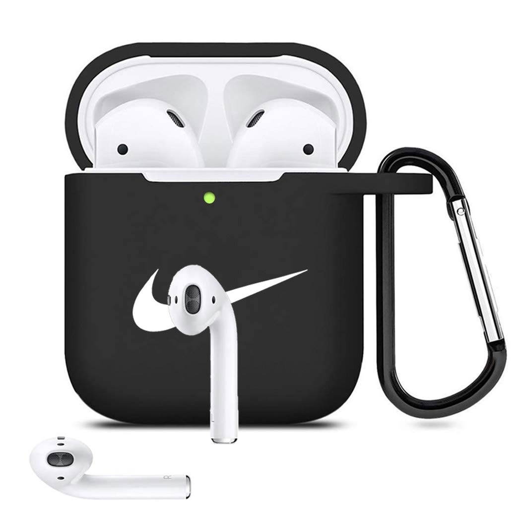 Upgrade Airpods Case Protective Silicone Cover and AirPods Accessories Case Skin Compatible with Apple AirPods 2 and 1
