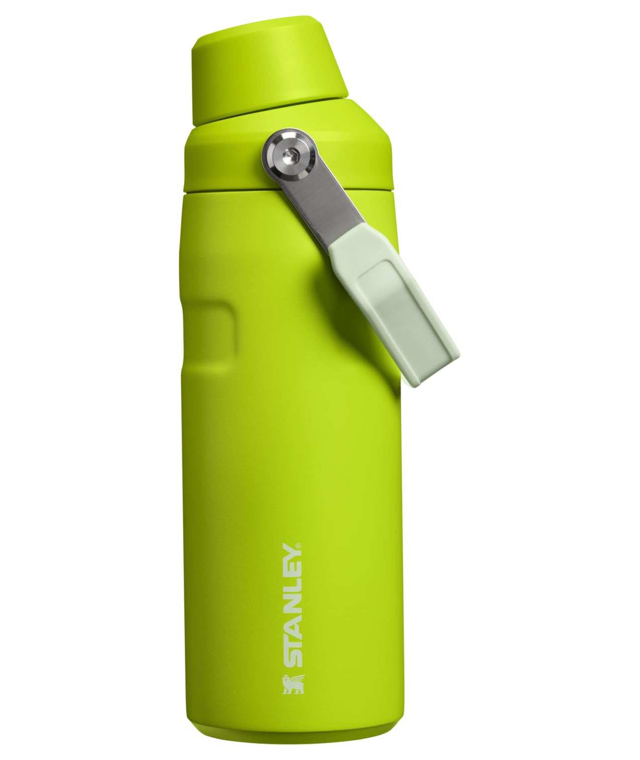 STANLEY IceFlow Fast Flow Bottle, 16 oz, Chartreuse | Angled Spout Lid | Lightweight and Leakproof for Travel and Sports | Easy Carry Handle | Insulated Stainless Steel | BPA-Free Chartreuse 16 Ounces
