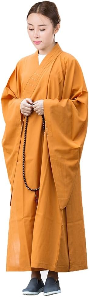 Unisex Meditation Monk Robe Loose Comfortable Traditional Buddhist Monk Clothing