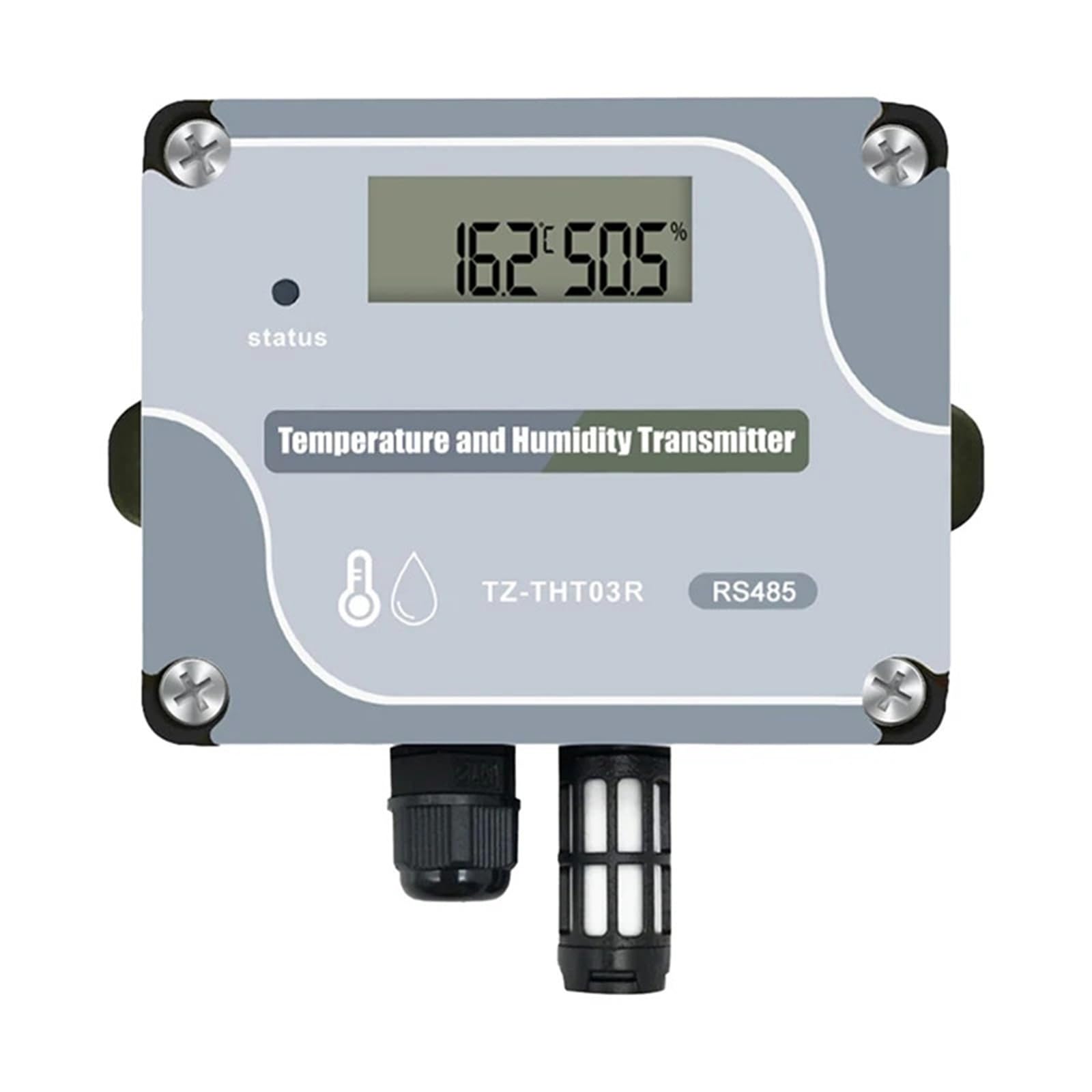 Sensor de temperatura y humedad RS485, Sensor de temperatura Digital Industrial, transmisor de temperatura y humedad montado en la pared