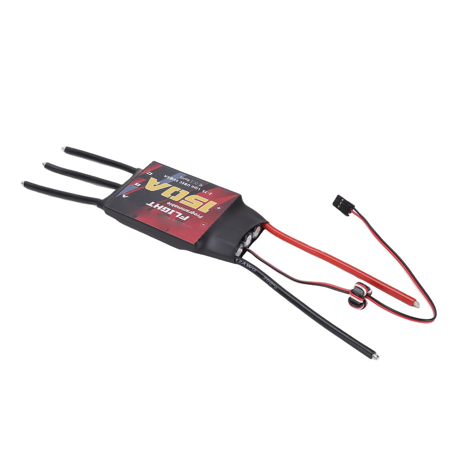Diyeeni 150A Regulator Obrotów do Dronów, Bezszczotkowy Kontroler | Stabilna konstrukcja PCB, kompatybilna z 2-7S Lipo, dla stałopłatów i quadkopterów