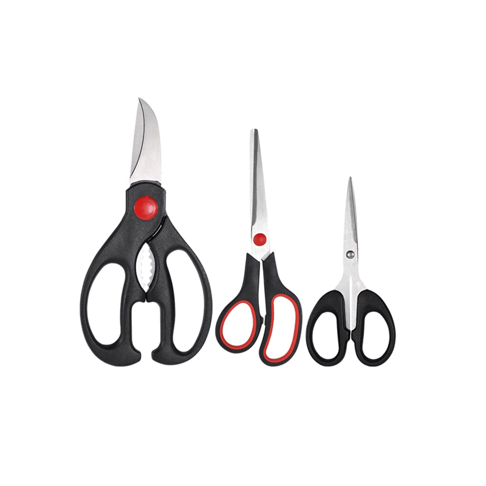 Gthtuhfd Kitchen Scissors Heavy-Duty Kitchen Scissors, Suitable For Meat, Vegetables, Etc, Stainless Steel Poultry Scissors Set