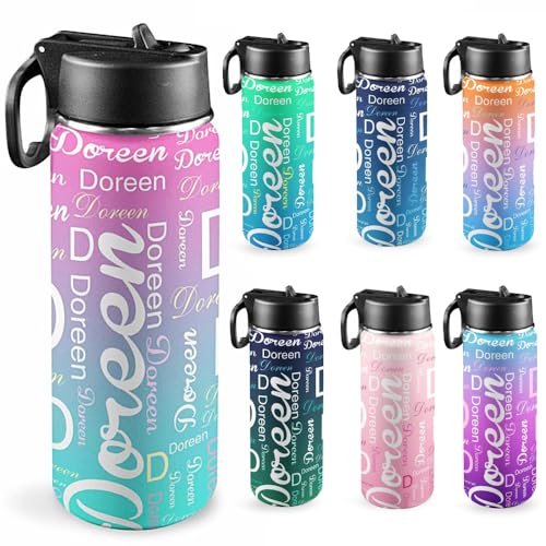 Jaydouble Personalized Water Bottle with Name