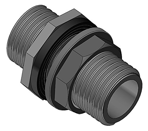 BUCCHI RACCORDO NYLON DIR. X CASS. FILETTATO 3/4 in nylon. Per serbatoi in PP, guarnizione in EPDM alimentare, interamente filettato MM Attacco ¾ PZ