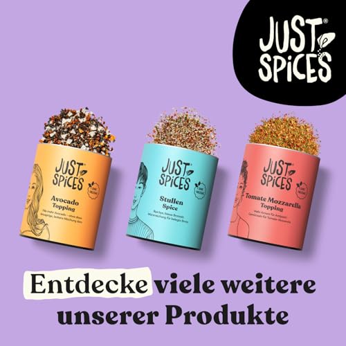 Just Spices Avocado Topping I Knuspriges Finish für jedes Avocado-Gericht mit Sesam I Gewürzdose, 60 g