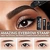 Shxiuminy 13PCS Eyebrow Stamp Stencil Kit, Brow Definer Powder Stamp Professional Eyebrow Powder Stamp Makeup Eyebrow Definer 10 Styles Stencil 1 Eyebrow Pen Brushes 1Eyebrow Trimmer (A)
