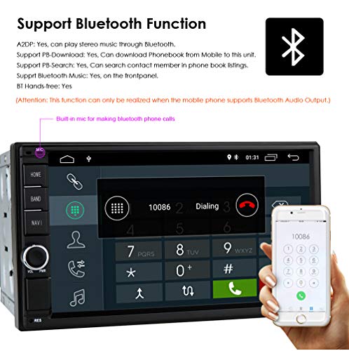 Universele Android 10 navigatie 7 inch 2 Din Radio Ondersteuning WiFi Bluetooth Spiegel Link RDS Stuurbesturing DAB… - Image 3