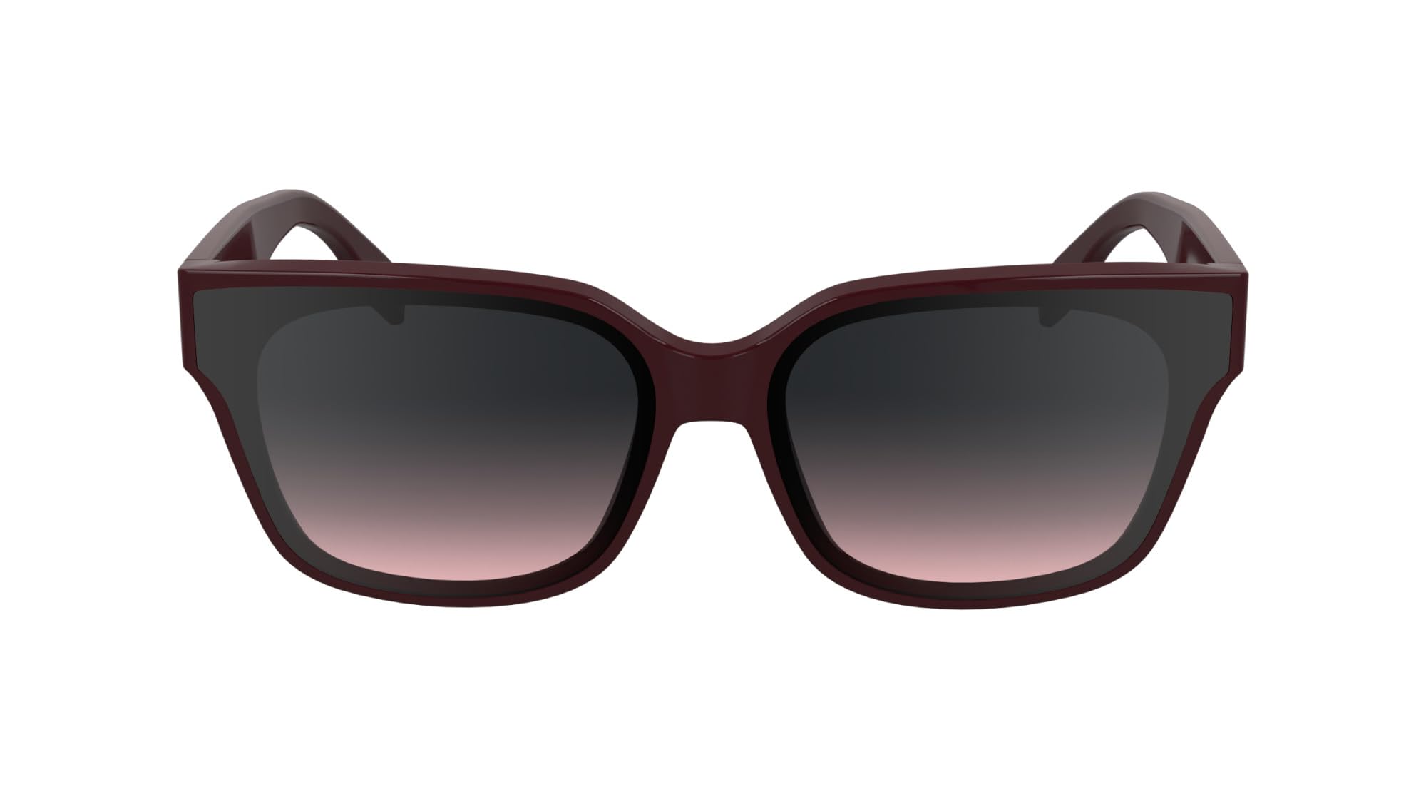Karl Lagerfeld Women's Red Rectangular Acetate Sunglasses