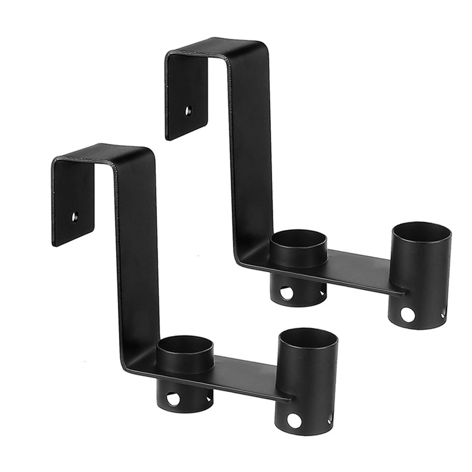 Lot de 2 organiseurs d'accessoires de piscine en métal pour brosses, tête d'aspirateur et poteaux pour clôture, solution de rangement à suspendre pour équipement de piscine