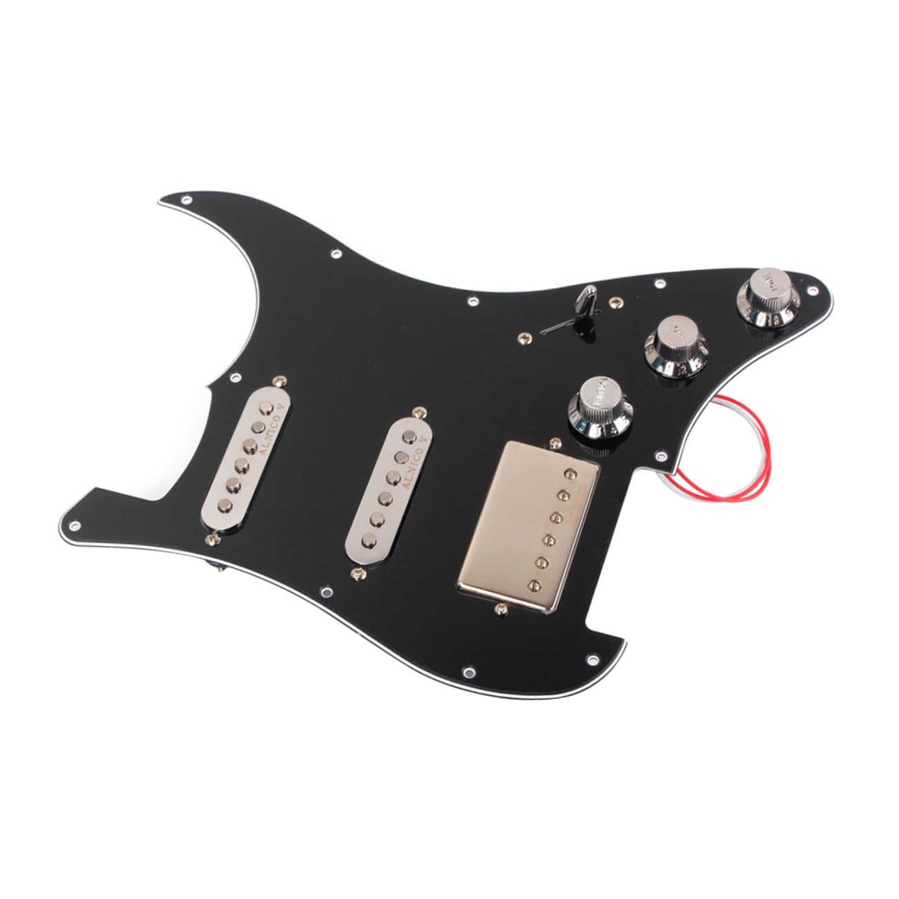 Golpeador de 3 Capas Precableado para Guitarra Eléctrica Negra