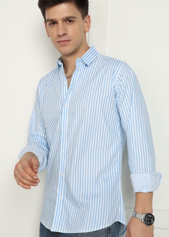 Image of Men's Cotton Casual Printed Solid Stylish Shirt for Men