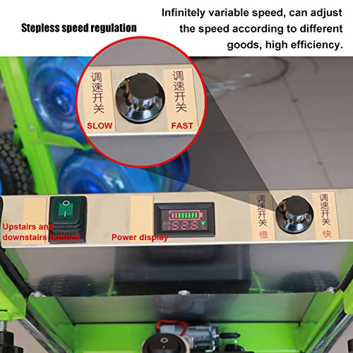 Carretilla eléctrica para escaleras 200Kg 850W verde miniatura 6