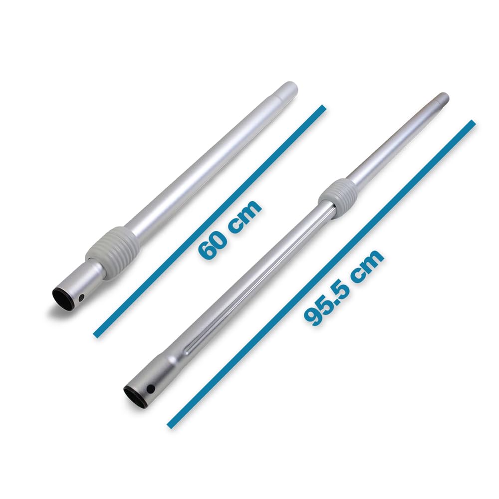 Tubo Aspirapolvere MisterVac Per Rowenta RO3715EA - Telescopico, Acciaio Inox, 56-94cm - Foto 9