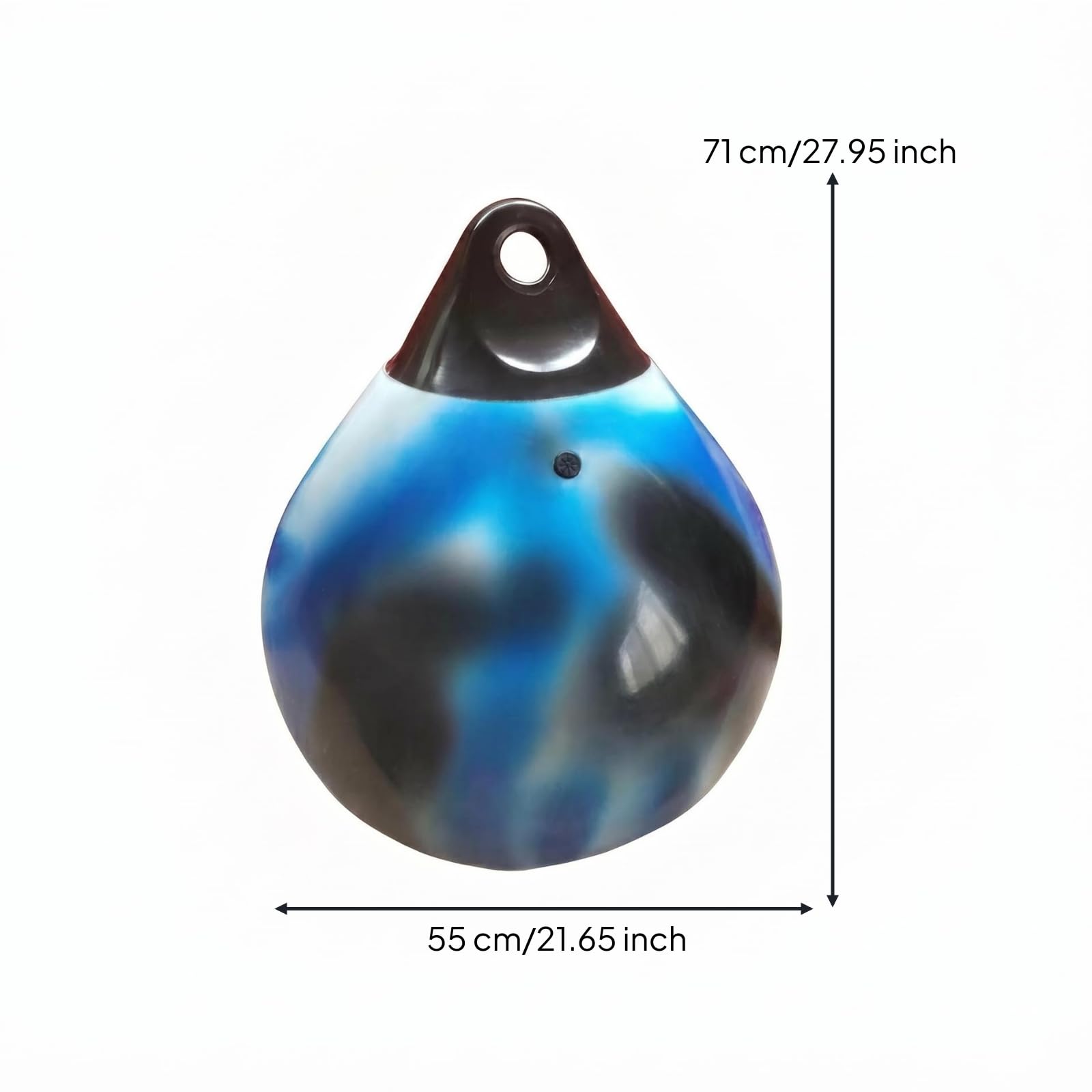 Sacco da Pugilato Gonfiabile Riempita D'acqua Sacco Gonfiabile Rinforzo Superiore Palla Sospesa per Palestra, Fantasia, A4 D55CM 71CM