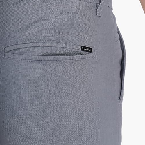 Image of Men's Regular Fit Linen Trousers | Slim Fit Lightweight Casual Pants | Stylish Dress Pants for Office or Travel | Premium Luxury Linen Trouser Pant with Breathable Comfort