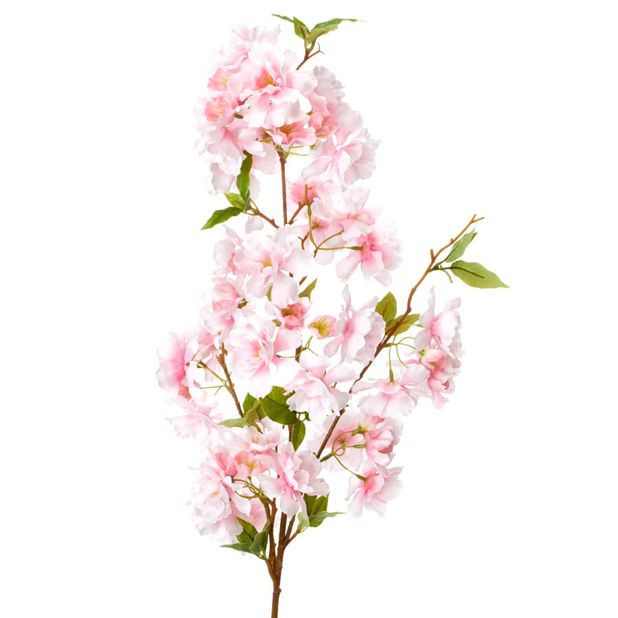 ELITE FLORAL Artificial Pink Floral Dogwood Branch - 39 Inch Tall Faux Small Flower with Long Stems, Adjustable Design, Premium Quality, Wedding Décor