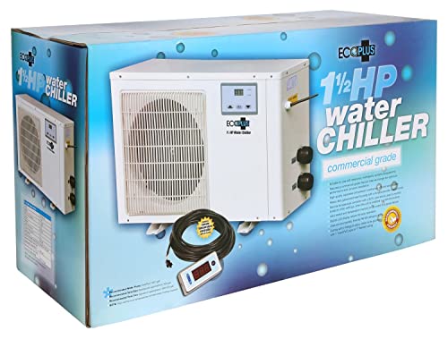 Ecoplus Commercial Grade Water Chiller, Cooler For Reservoirs, Hydroponics, And Aquariums, 1 ½ Hp White #TOP5