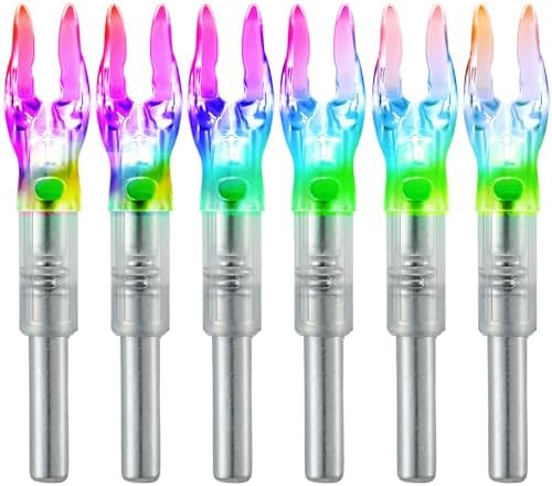 KEAUP 6PCS S Lighted Nock for Arrows with .244/6.2mm Inside Diameter Lighted Arrow Nocks for Archery Hunting,Screwdriver Included KEAUP 6PCS S Lighted Nock for Arrows with .244/6.2mm Inside Diameter Lighted Arrow Nocks for Archery Hunting,Screwdriver Included