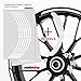 Motoking Adhesivos para Borde de llanta blanko - Juego Completo de 15"...