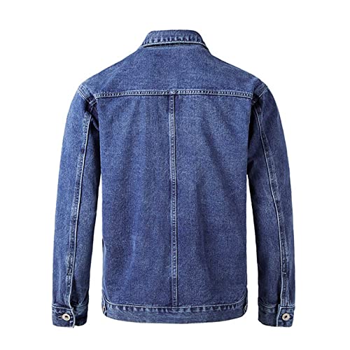 Men's Trucker Jacket Cowboy Western Unlined Denim Jackets Fashion Button Down Long Sleeve Jean Jackets Classic Fit3