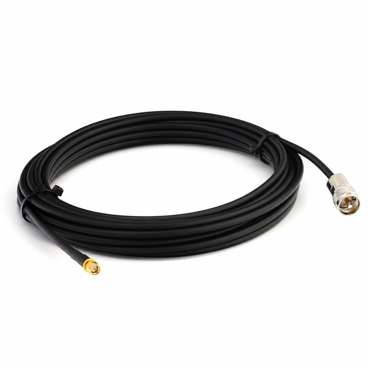 25m SMA macho a PL259 Cable coaxial UHF RG8X CB — Cable coaxial de extensión SMA macho a UHF macho 50 Ohm — para radio HAM CB, antena, medidor SWR, radioaficionado, onda corta, RF