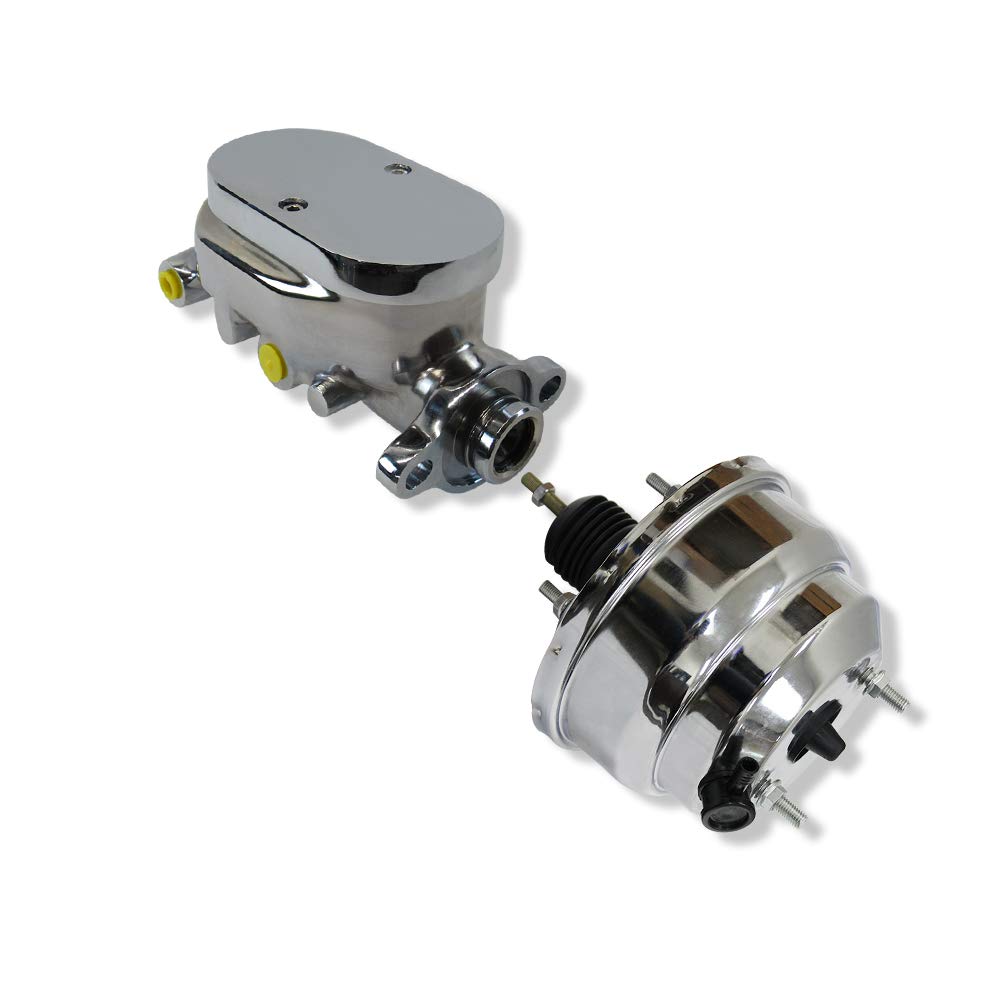 Buy DEMOTOR PERFORMANCE Chrome 8" Dual Diaphragm Power Brake Booster