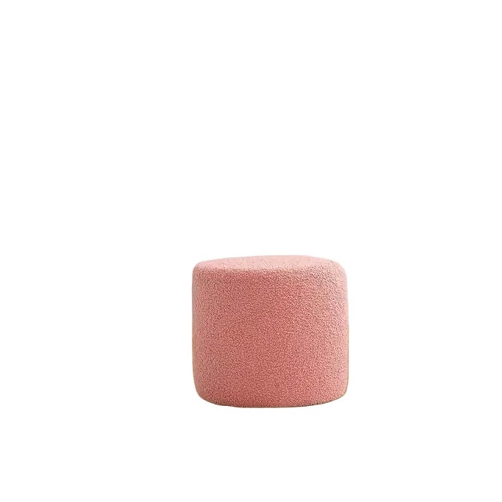 Repose-Pieds Cube Rose, Petit Pouf Canapé et Tabouret de Lit