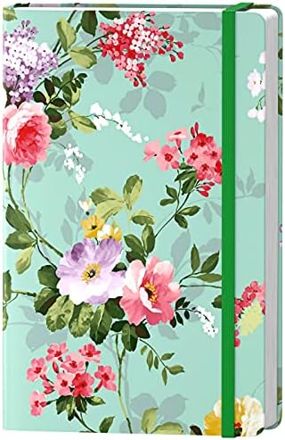 Cholemy 10-Pack Floral Hardcover Notebooks - A6 Size (4"x7"), 200 Lined Pages, PU Leather, Bulk Journals For School & Office