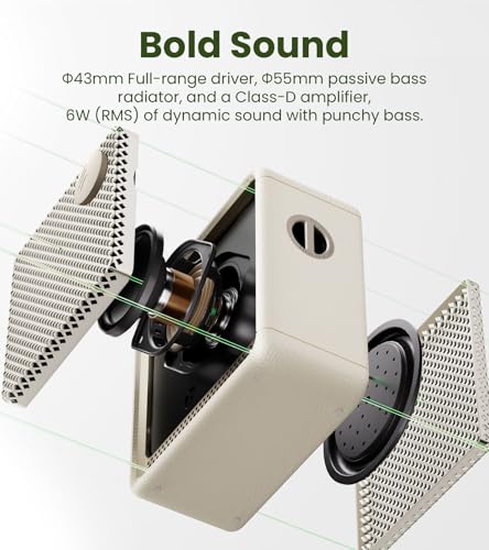 Image of Edifier ES20 Portable Bluetooth Speaker with IP67 Waterproof & Dustproof, 15 Hours Playtime, Wireless Connectivity for Home Office Outdoor (Black)