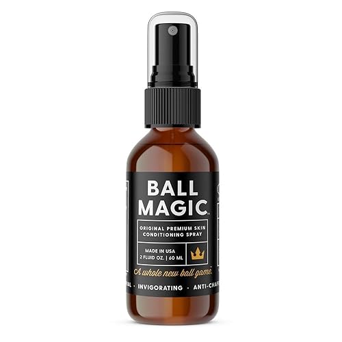 BALL MAGIC - Spray acondicionador de piel de primera calidad, antirozaduras, a base de aceite, antipicazón, protección de la ingle con vitaminas y