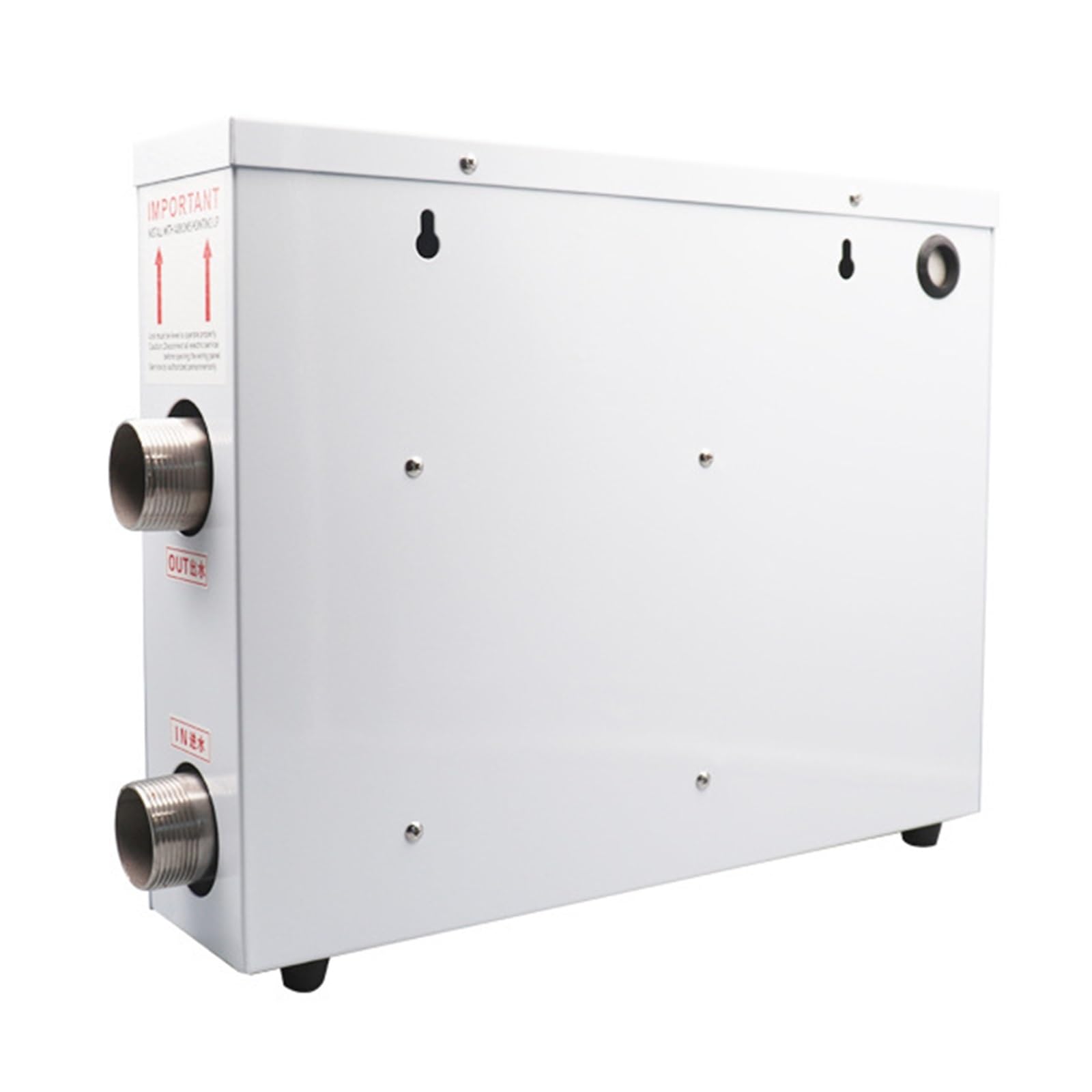 EDEDE Riscaldatore Elettrico, 5.5/9/15KW Bagno Riscaldatore a Temperatura Costante Piscina Riscaldatore Elettrico Termostato Attrezzatura Circolazione dell'Acqua Macchina di Riscaldamento(5.5KW)