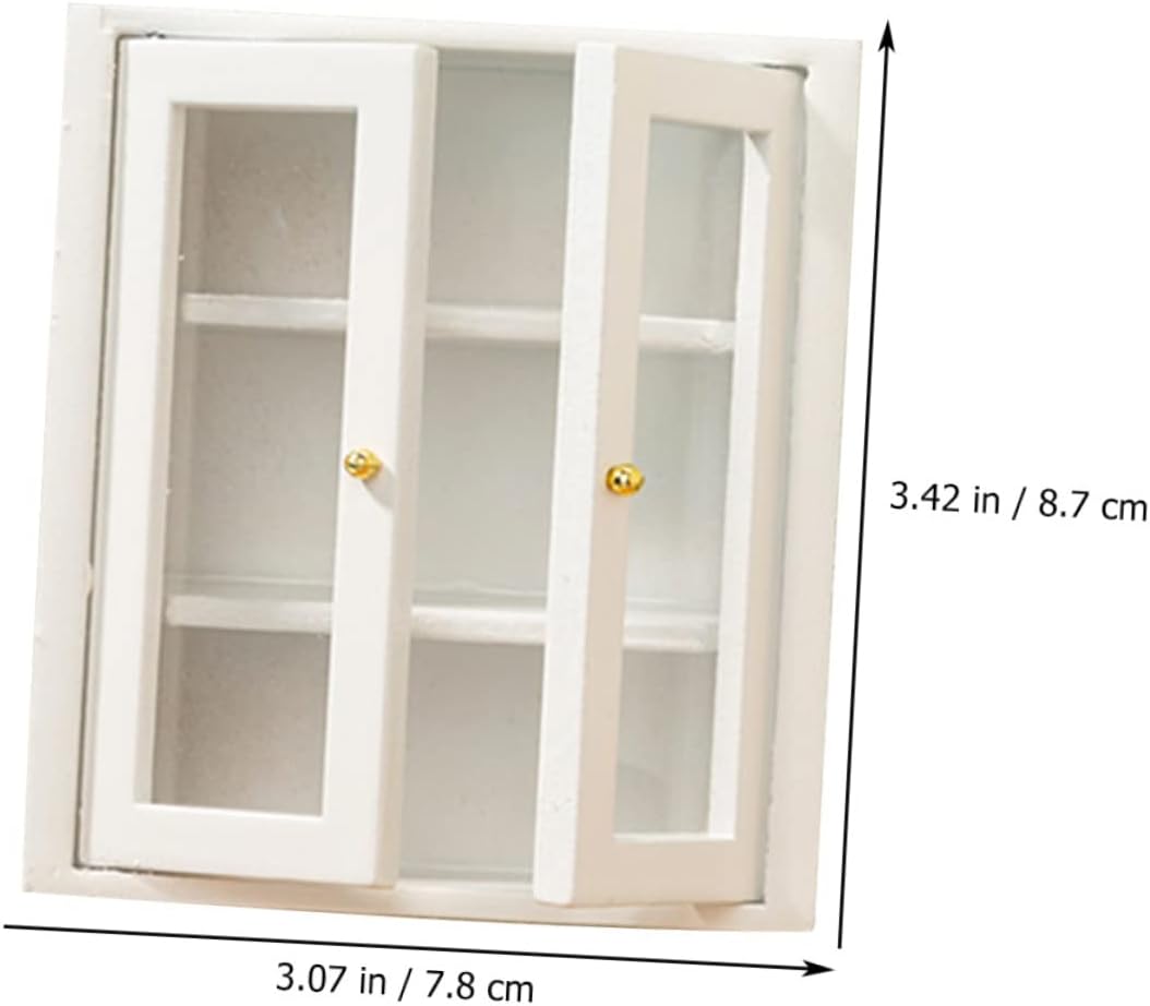 BESTonZON 4pcs Miniature Cabinet Model Tiny House Decor with Realistic Design Stylish Adornment for Dollhouse Excellent Workmanship Furniture for Micro Landscape Layout