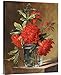 Global Gallery Budget GCS-267511-30-142 Gerard Van Spaendonck Red Carnations and A Sprig of Berries Gallery Wrap Giclee on Canvas Wall Art Print