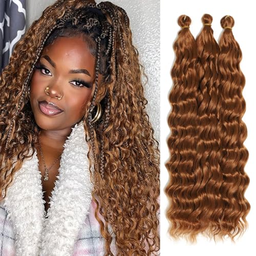 Crochet hair ocean wave synthétique long et bouclé couleur 30
