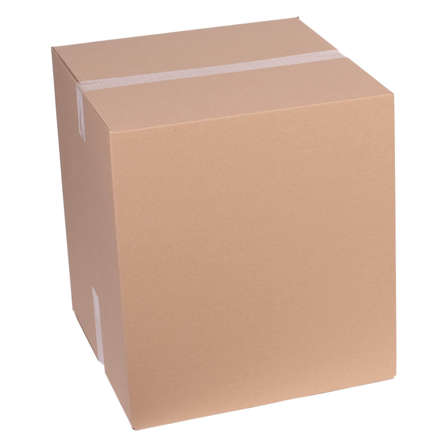 smiley pack 50 Stück Faltkartons 450 x 450 x 500 mm braun – 1-wellig | Versandkarton aus Wellpappe – Pappkarton, Versandbox für Paket & Päckchen