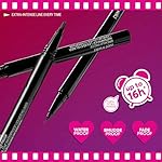 wet n wild Mega Last Breakup Proof Liquid Eyeliner - Ultra-Fine Brush, Waterproof, 16-Hour Long-Lasting Wear- Cruelty-Free & Vegan - Black - Image 2