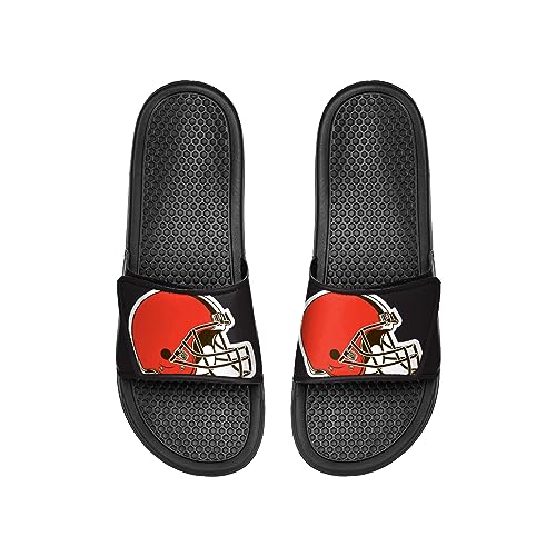 Image of FOCO mens NFL Team Cropped Big Logo Shower Sport Slide Flip Flop Sandals