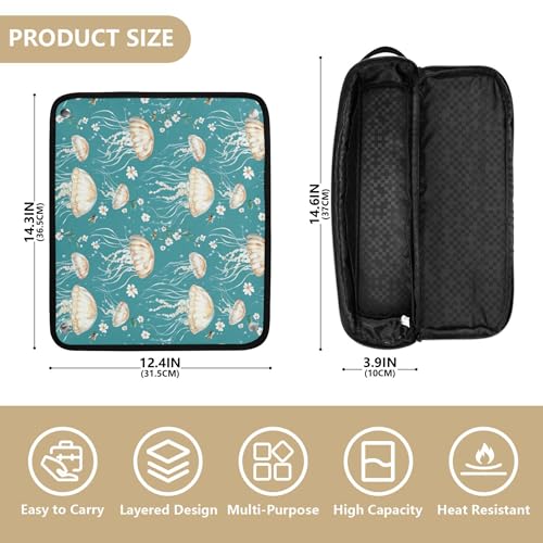 Bolso organizador para herramientas de cabello resistente al calor miniatura 4