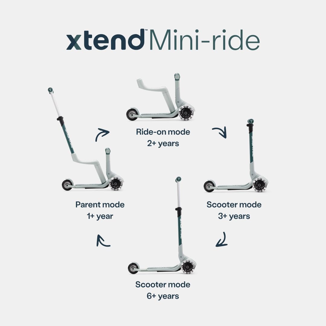 smarTrike Xtend Mini Ride Extendable Footboard Durable Diseño Scooter