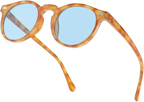 NIDOVIX Gafas de sol polarizadas vintage para hombres y mujeres gafas redondas retro clásicas de moda protección UV400 NIDOVIX Gafas de sol polarizadas vintage para hombres y mujeres gafas redondas retro clásicas de moda protección UV400