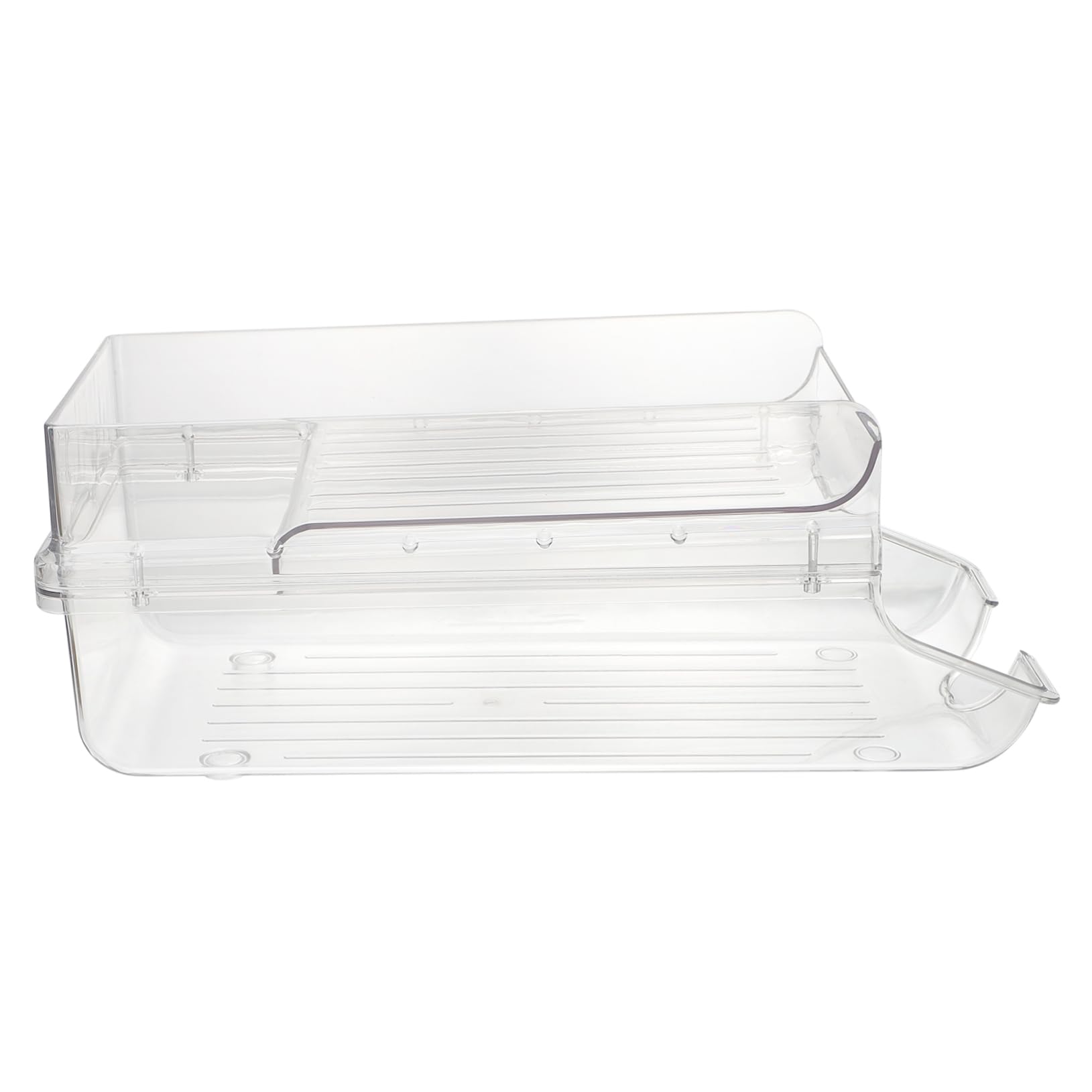 ABOOFAN Fridge Can Drink Holder Soda Can Organizer Beverage Dispenser for Refrigerator Easy Roll down Design