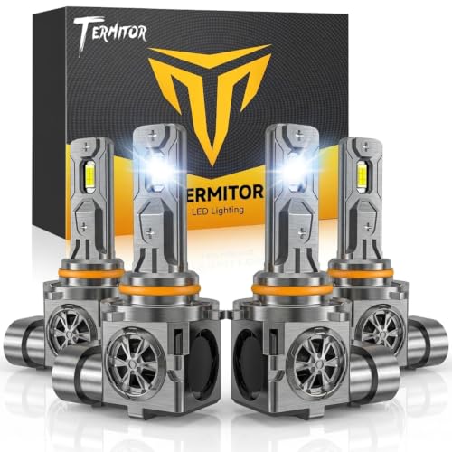 Image of Termitor 9005 9006 Turn Signal & Fog Light Combos, 150,000LM 15X Super Brighter | 6500K Cool White, 1:1 Mini Size 9005 HB3 & 9006 HB4 Turn Signal & Fog Light Combos, 85,000Hrs Long Service Life, Pack of 4