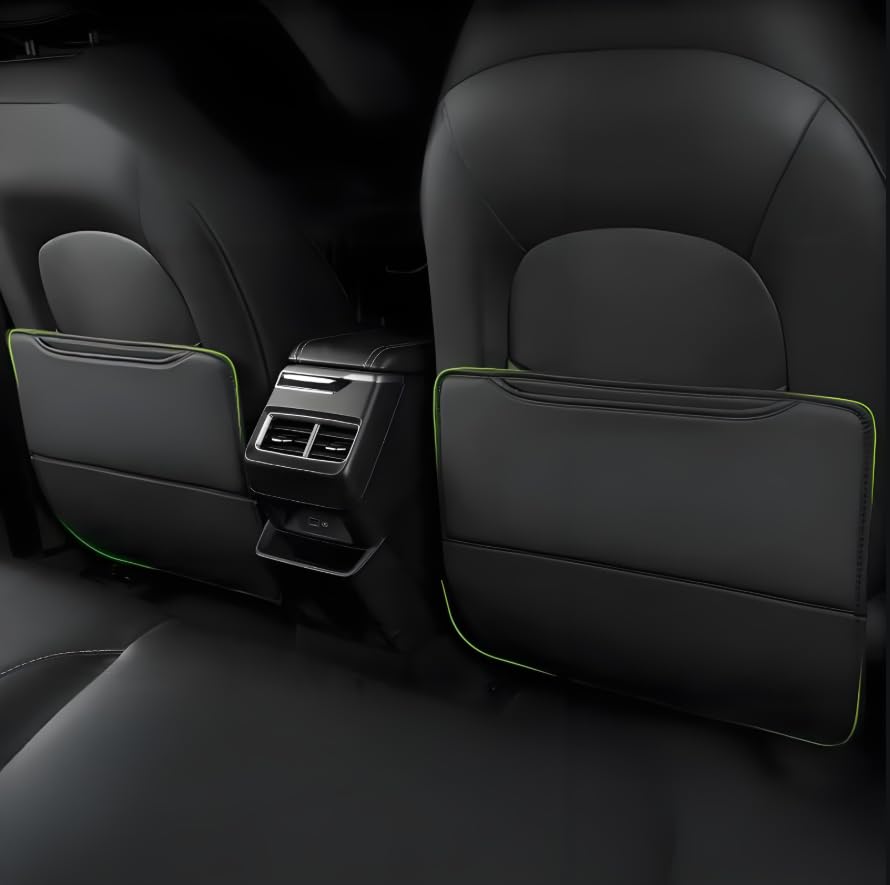 Woniyal 2 Pezzi Protezione Sedile Auto per Volkswagen Golf VI 2009-2016, Pelle Protezione Sedile Auto Protezione Cuscino Anti-Calcio per seggiolino Auto