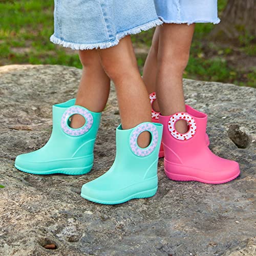OKABASHI Kid's Kendall Rain Boot | Waterproof Design | Machine Washable | Easy-On Handles | Latex Free | Sustainably Made in the USA2