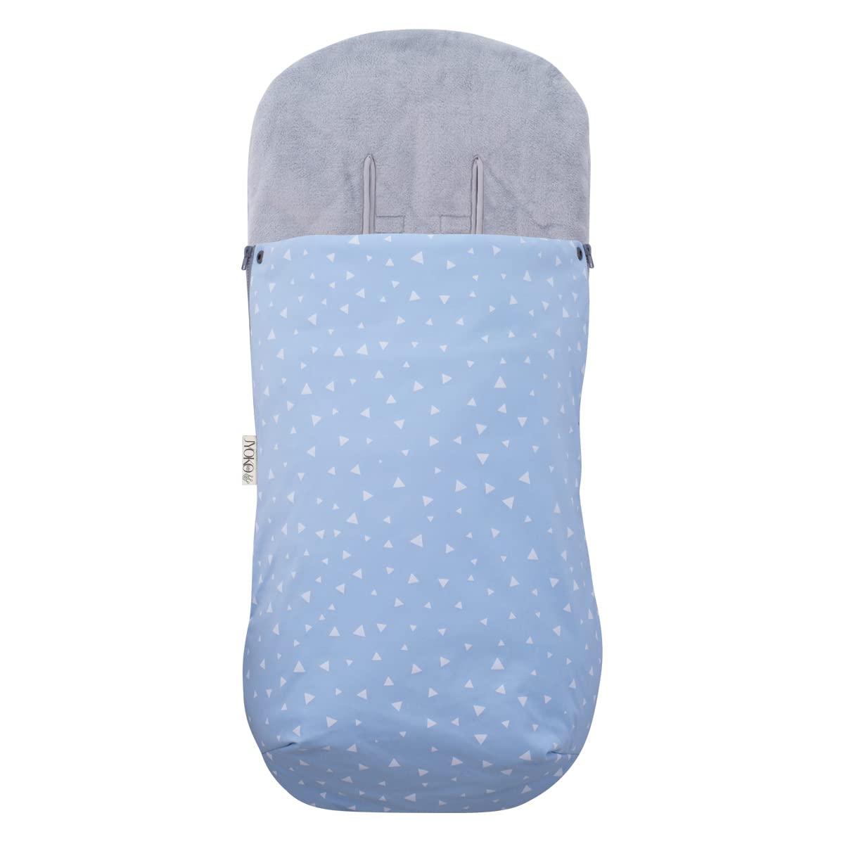 JYOKO Kids Saco Universal para Cochecito, Sacos de Abrigo para Carritos, Saco Invierno Silla Paseo, Saco de Silla de Bebe con Cremallera Desmontable, Capa Regulable (Blue Sparkles, Polar)